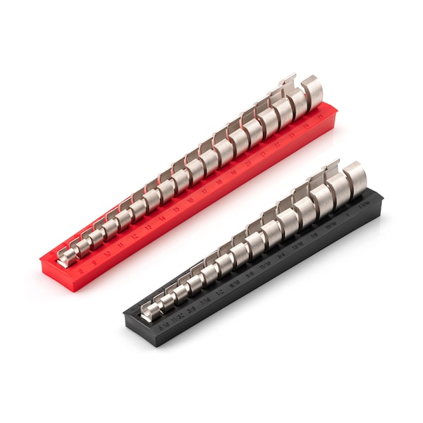 Tekton 3/8 Inch Drive 6-Point Flare Nut Crowfoot Wrench Set with Rack, 32-Piece (5/16 - 1-1/16 in, 8-27 mm) WCF92320 - main